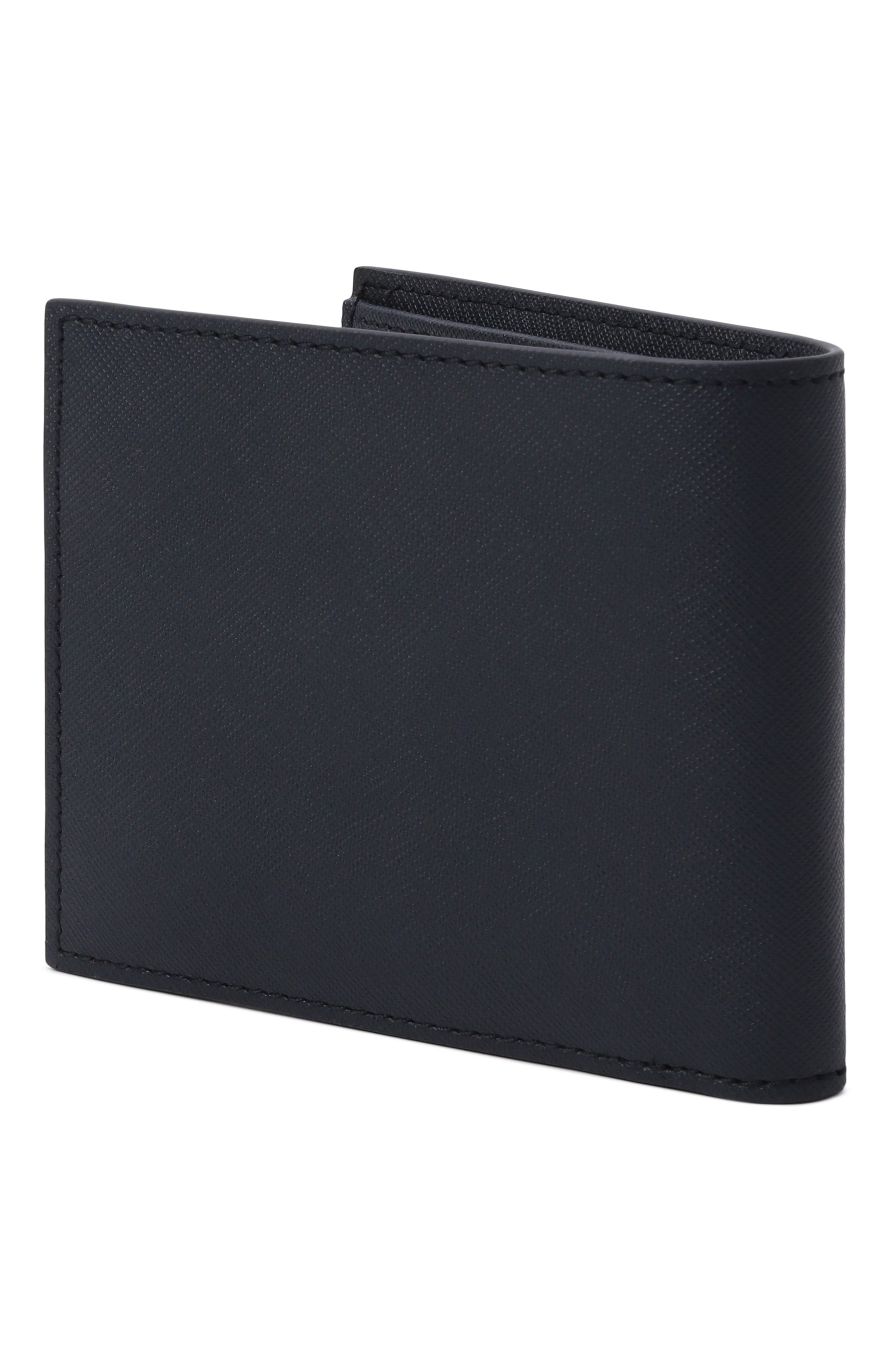 Кожаное портмоне BOSS темно-синего цвета по цене 14850 руб., арт. 50536710, фото 2 Кожаное портмоне BOSS, арт. 50536710, фото 2