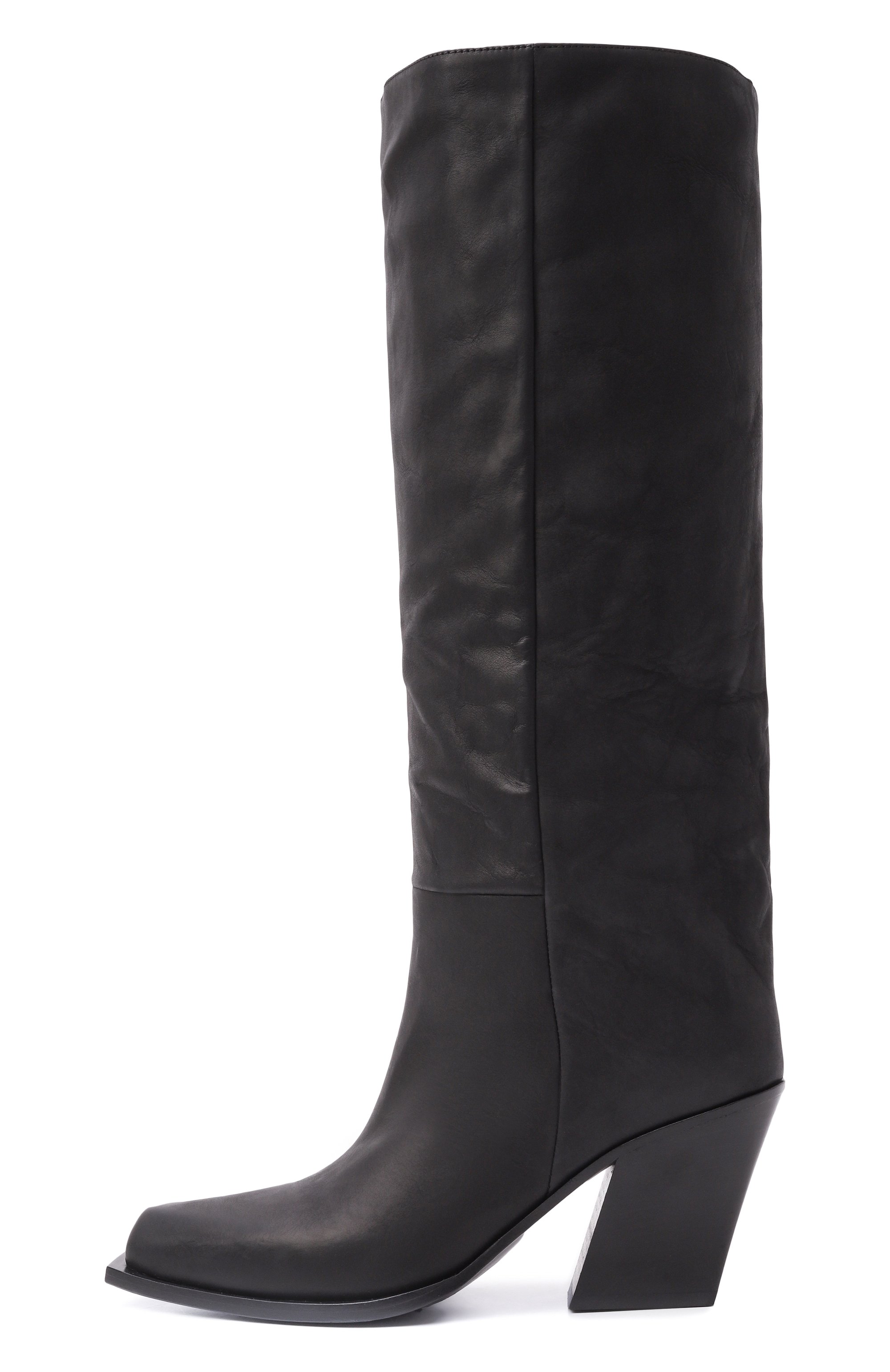 Кожаные сапоги VIC MATIE черного цвета по цене 79850 руб., арт. 1H4510D_H10H070101, фото 4 Кожаные сапоги VIC MATIE, арт. 1H4510D_H10H070101, фото 4