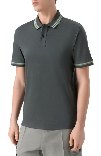 Хлопковое поло BOSS, арт. 50554529, фото 3