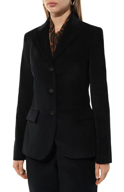 Вельветовый жакет LORENA ANTONIAZZI синего цвета по цене 87550 руб., арт. A2455GA09A/4245, фото 3 Вельветовый жакет LORENA ANTONIAZZI, арт. A2455GA09A/4245, фото 3