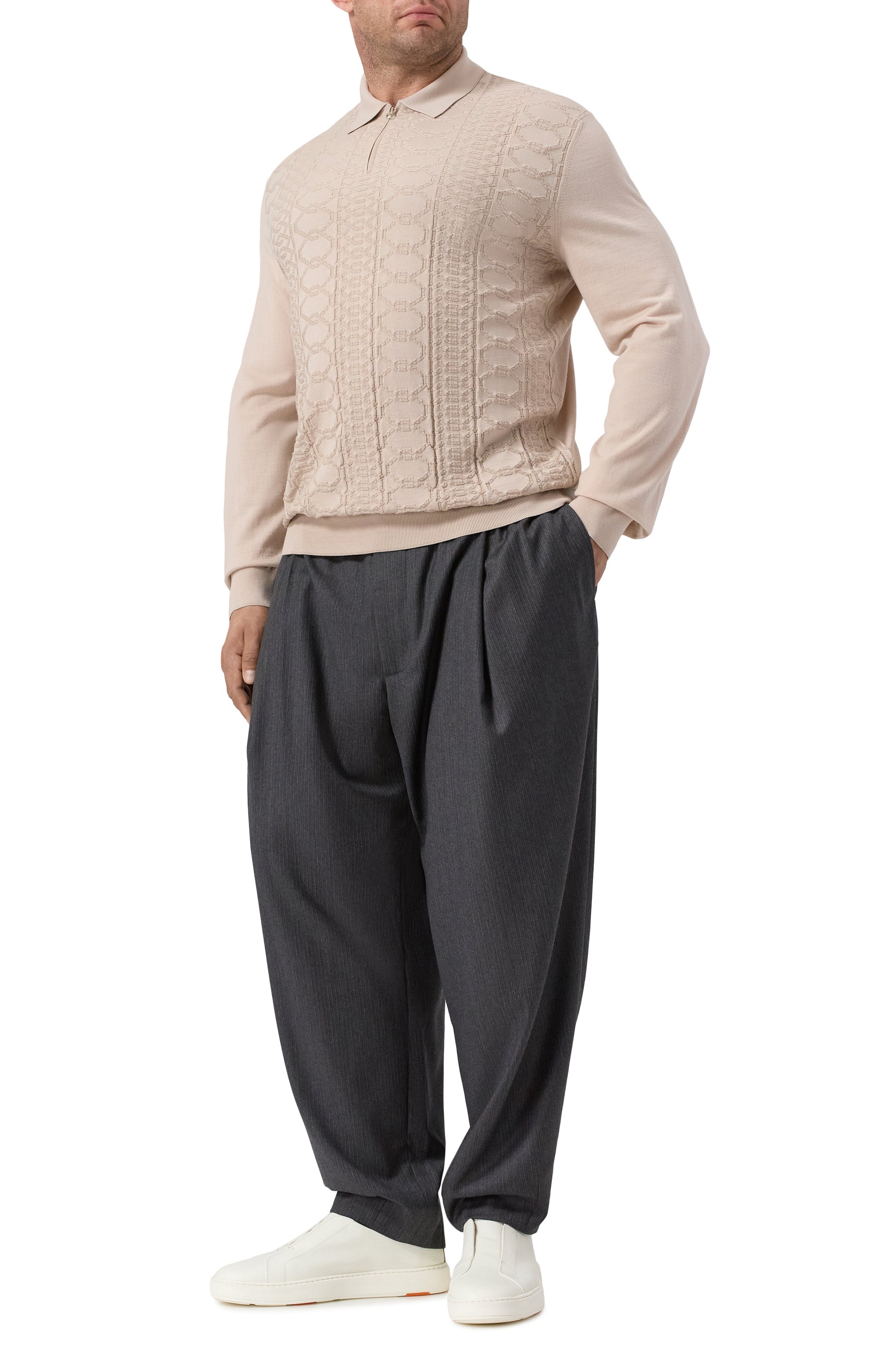 Поло из шерсти и шелка STEFANO RICCI, арт. KE06014P30/E25404, фото 2