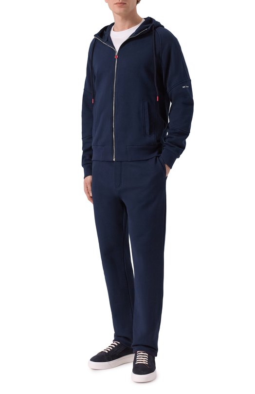 Хлопковая толстовка Kiton UMKZ02303 Синий  UMKZ02303 Фото 2