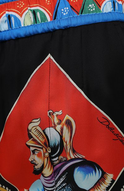 Шелковые джоггеры DOLCE & GABBANA разноцветного цвета по цене 120500 руб., арт. FTBPWT/FI1ND, фото 5 Шелковые джоггеры DOLCE & GABBANA, арт. FTBPWT/FI1ND, фото 5