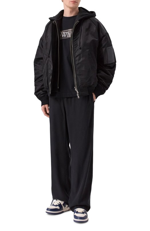 Кожаные кеды Out of Office Off-White 0MIA189F25LEA002 Синий  0MIA189F25LEA002 Фото 2