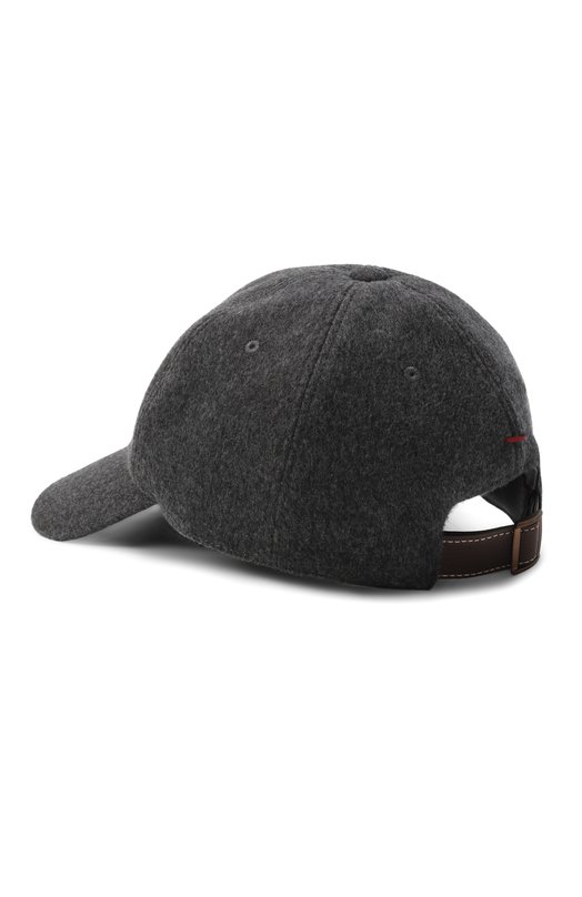 Шерстяная бейсболка Brunello Cucinelli MY4499850 Серый  MY4499850 Фото 2