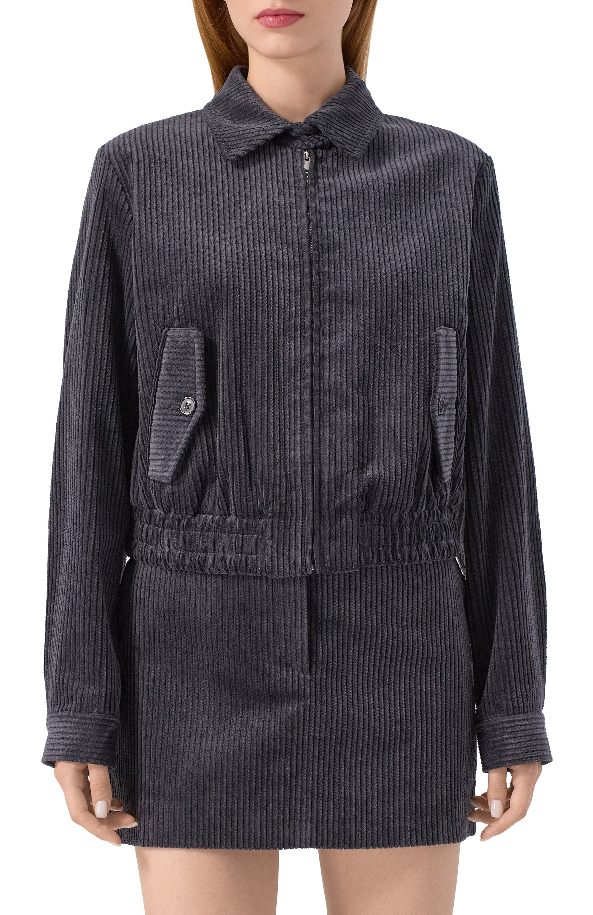 Вельветовый бомбер 12 STOREEZ, арт. 128634, фото 3