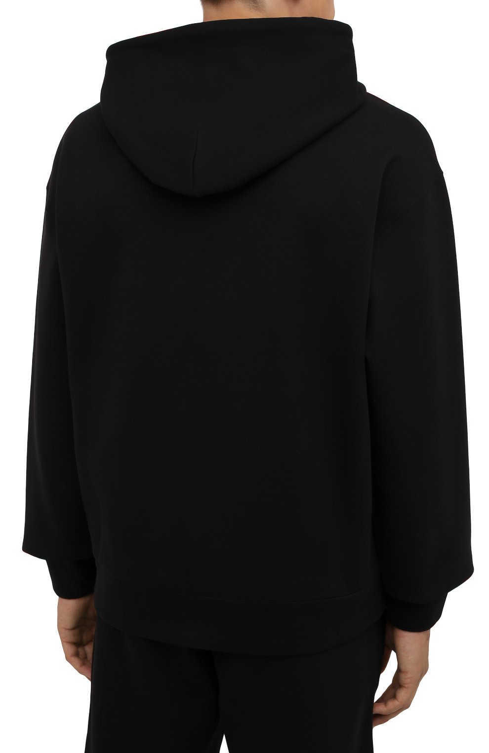 Хлопковое худи DOLCE & GABBANA черного цвета по цене 77300 руб., арт. G9VC8Z/HU7H9, фото 4 Хлопковое худи DOLCE & GABBANA, арт. G9VC8Z/HU7H9, фото 4