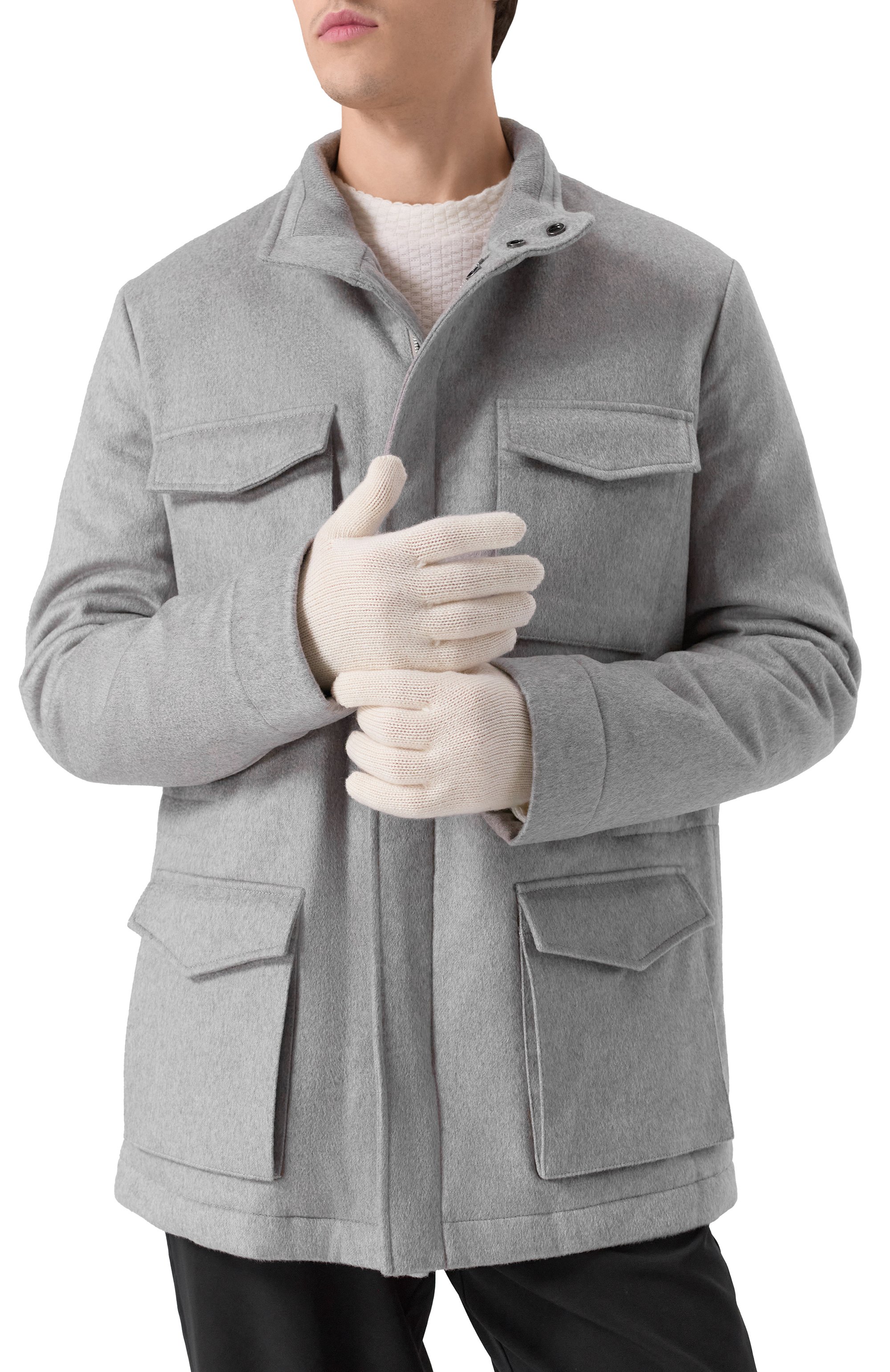 Кашемировые перчатки ANDREA CAMPAGNA, арт. 108U01, фото 2