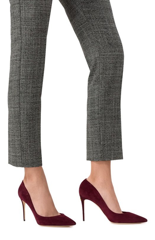 Замшевые туфли Cardinale 90 Dolce & Gabbana CD1840/B7260 Бордовый  CD1840/B7260 Фото 3