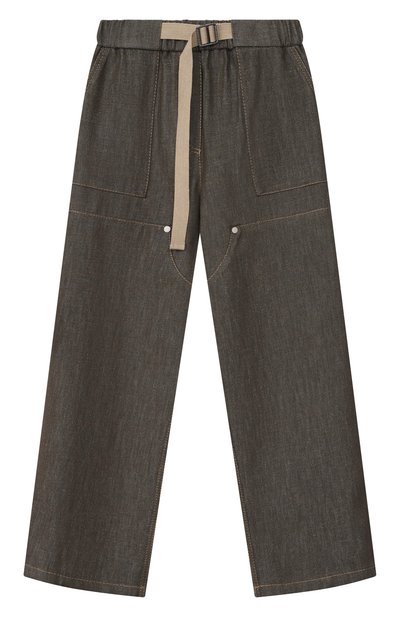 Брюки из хлопка и вискозы BRUNELLO CUCINELLI, арт. BB148P664C