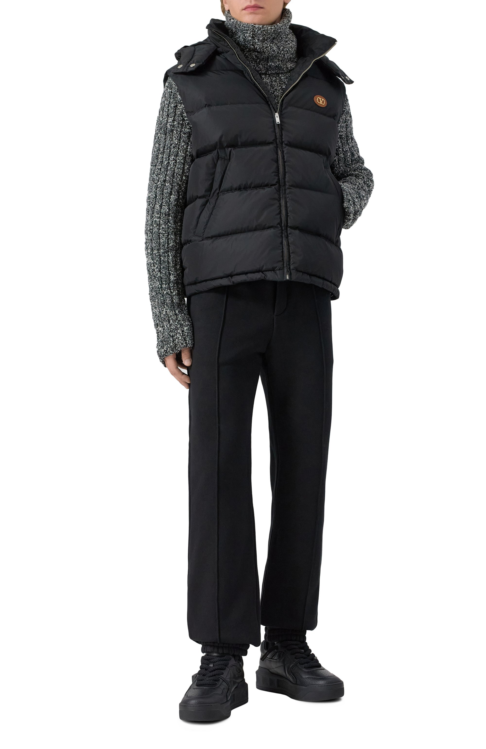 Кожаные кеды one stud xl VALENTINO, арт. 7Y2S0G37/XTM, фото 2