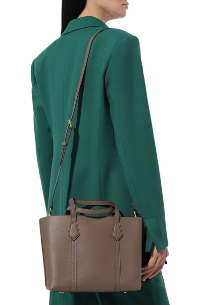 Сумка-тоут perry TORY BURCH коричневого цвета по цене 54550 руб., арт. 81928, фото 2 Сумка-тоут perry TORY BURCH, арт. 81928, фото 2