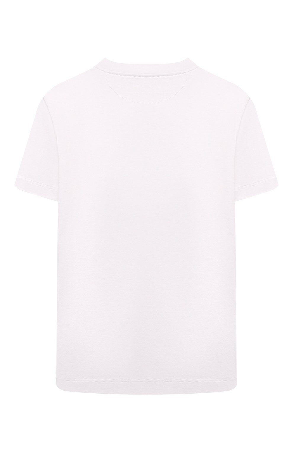 Хлопковая футболка BRUNELLO CUCINELLI белого цвета по цене 29950 руб., арт. B0B13S153C, фото 2 Хлопковая футболка BRUNELLO CUCINELLI, арт. B0B13S153C, фото 2