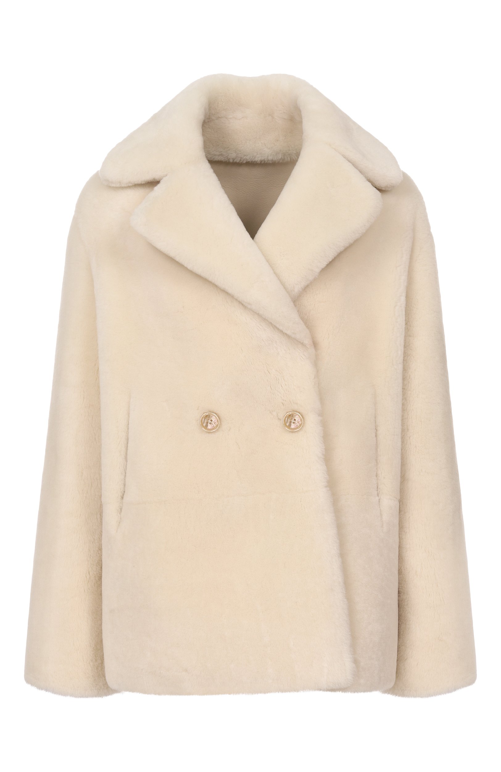 Двусторонняя дубленка KITON кремового цвета по цене 820500 руб., арт. D58673K0546F02, фото 1 Двусторонняя дубленка KITON, арт. D58673K0546F02, фото 1