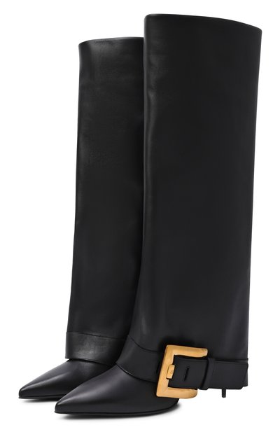 Женские кожаные сапоги anthem 75 BALMAIN, арт. FN1TA143/LVIT