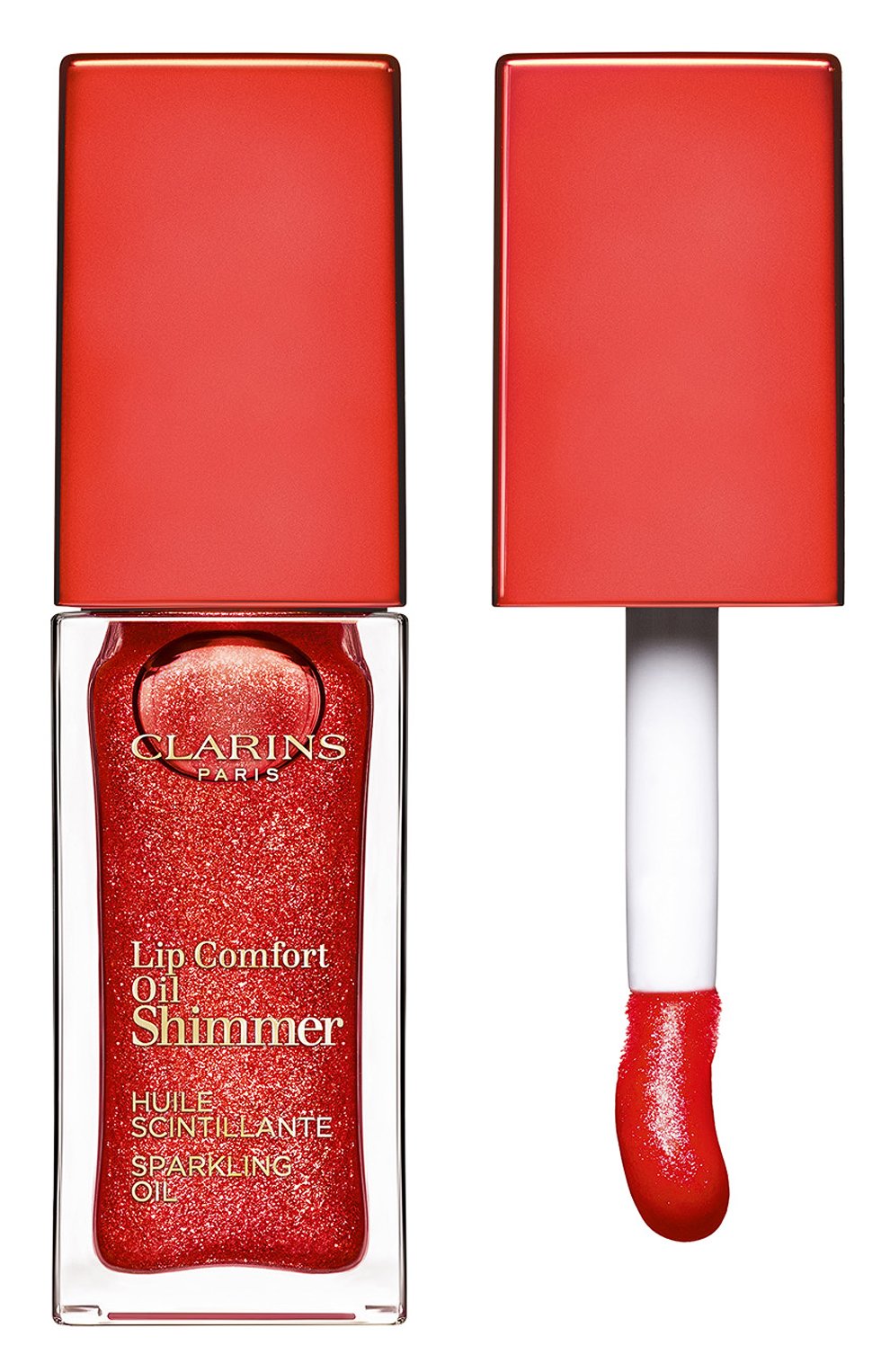 Мерцающее масло для губ lip comfort oil shimmer, 07 red hot (7ml) CLARINS, арт. 80074350, фото 1