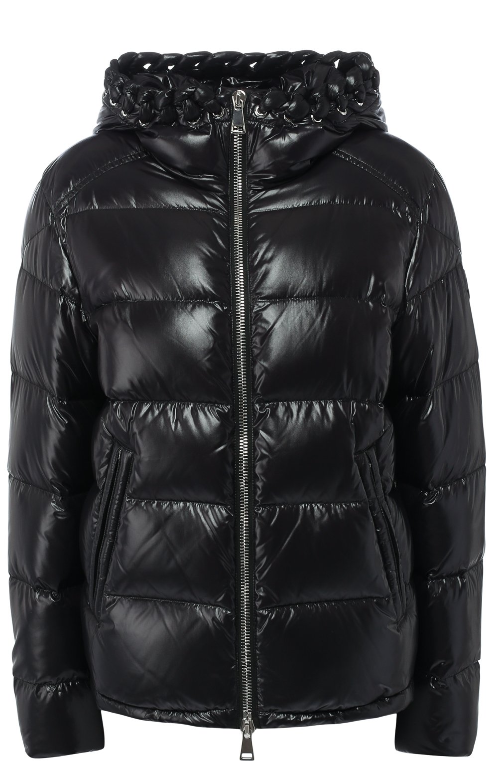 Стеганая куртка с капюшоном и воротником-стойкой MONCLER, арт. D2-09F-46301-00-68950, фото 1