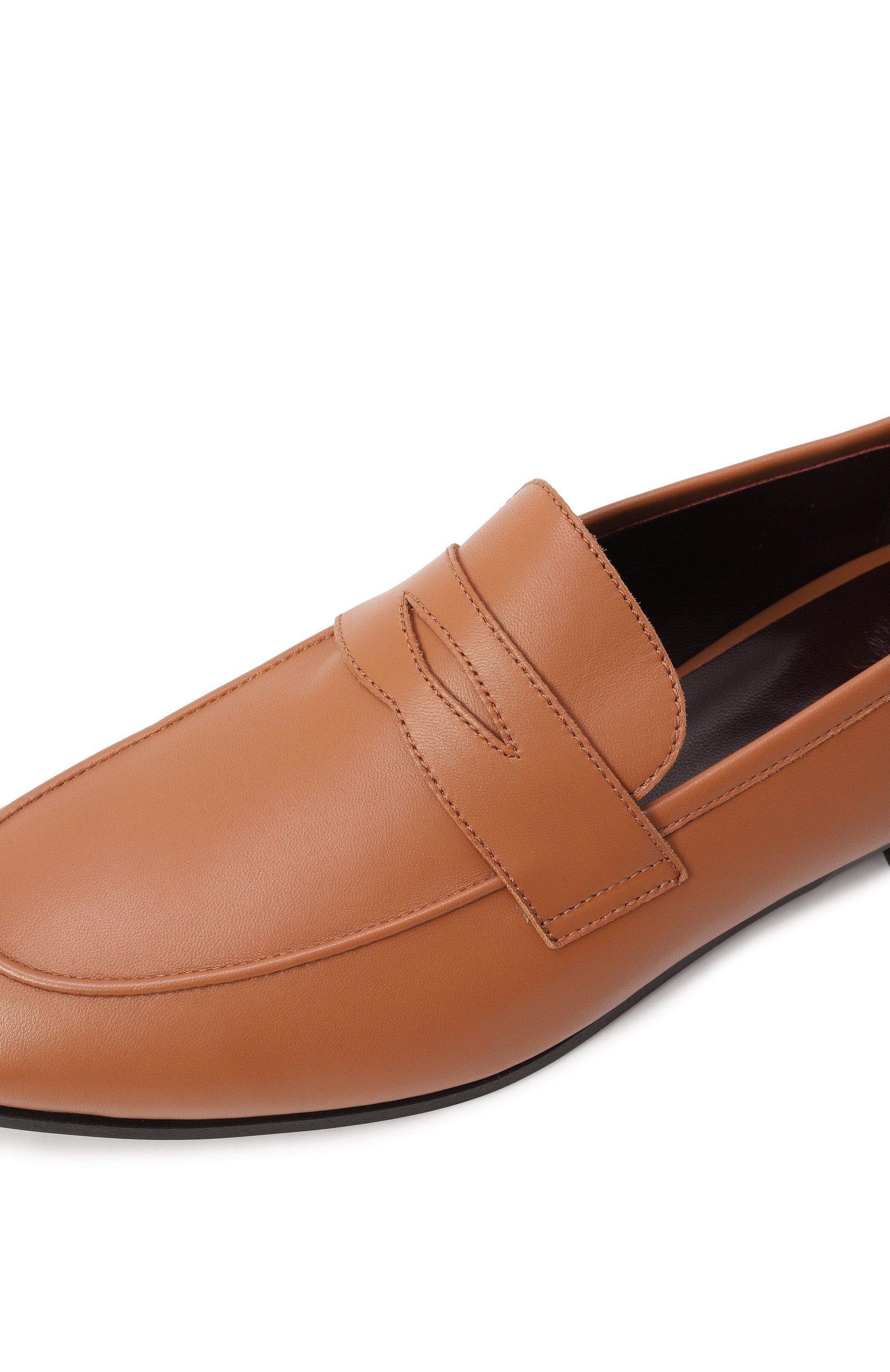 Кожаные пенни-лоферы BOUGEOTTE бежевого цвета по цене 87550 руб., арт. FLS-LEGANA-FNAT, фото 7 Кожаные пенни-лоферы BOUGEOTTE, арт. FLS-LEGANA-FNAT, фото 7