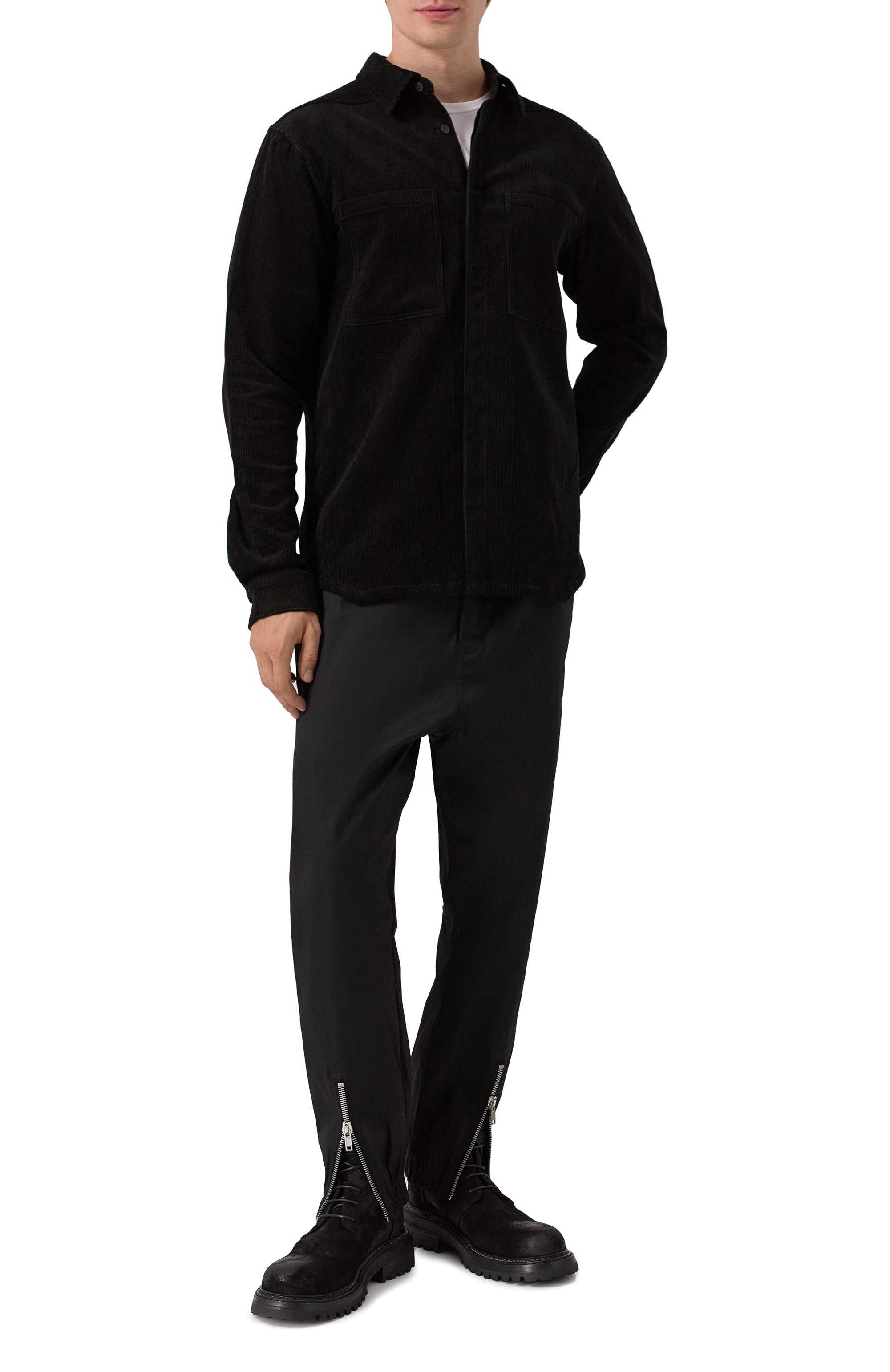 Хлопковые джоггеры RICK OWENS, арт. RU02E1331/TE, фото 2