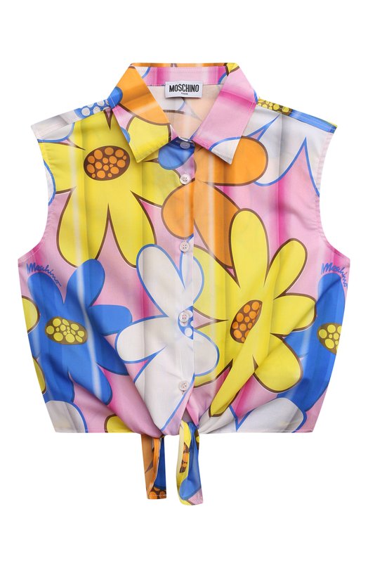 

Хлопковая блузка Moschino, Разноцветный