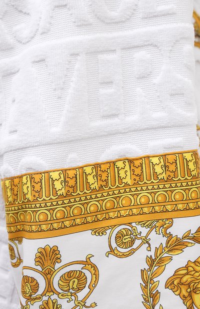 Хлопковый халат VERSACE белого цвета по цене 69850 руб., арт. ZACJ00008/ZC0SP052, фото 5 Хлопковый халат VERSACE, арт. ZACJ00008/ZC0SP052, фото 5