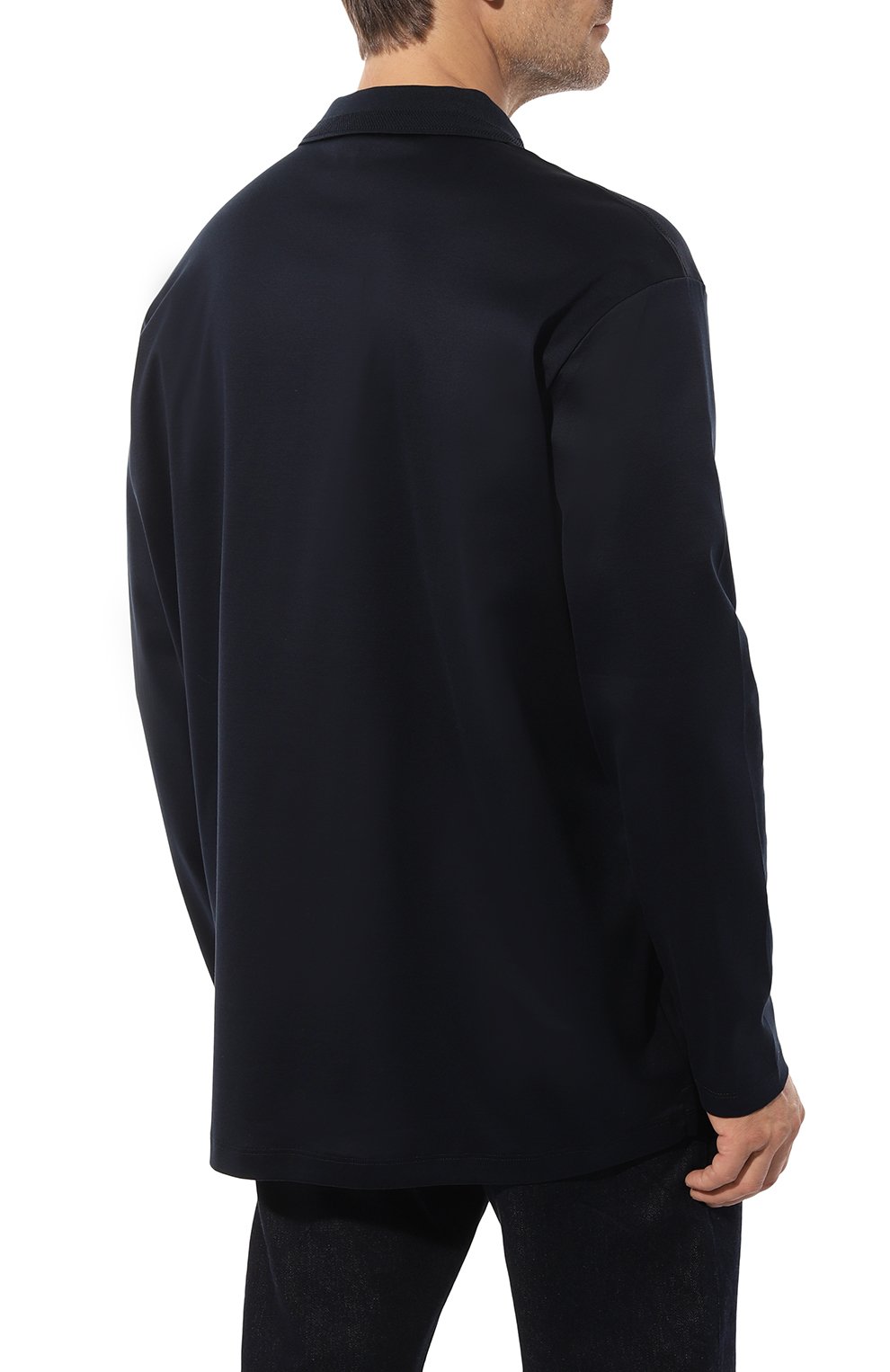 Хлопковое поло PAUL&SHARK темно-синего цвета по цене 39950 руб., арт. 13311725/3XL-6XL, фото 4 Хлопковое поло PAUL&SHARK, арт. 13311725/3XL-6XL, фото 4