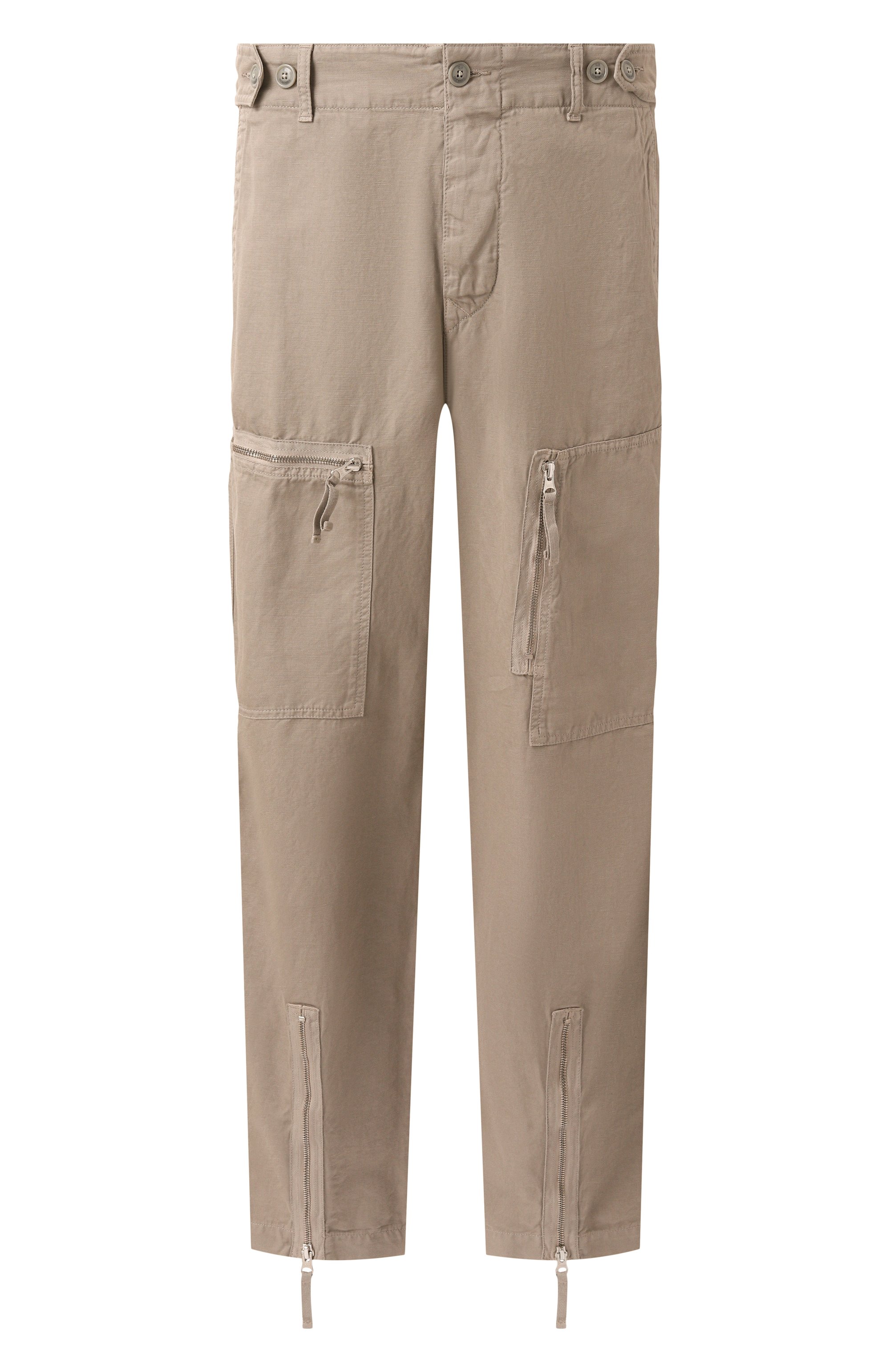 Брюки из хлопка и льна C.P. COMPANY, арт. 18CMPA104A006273G, фото 1