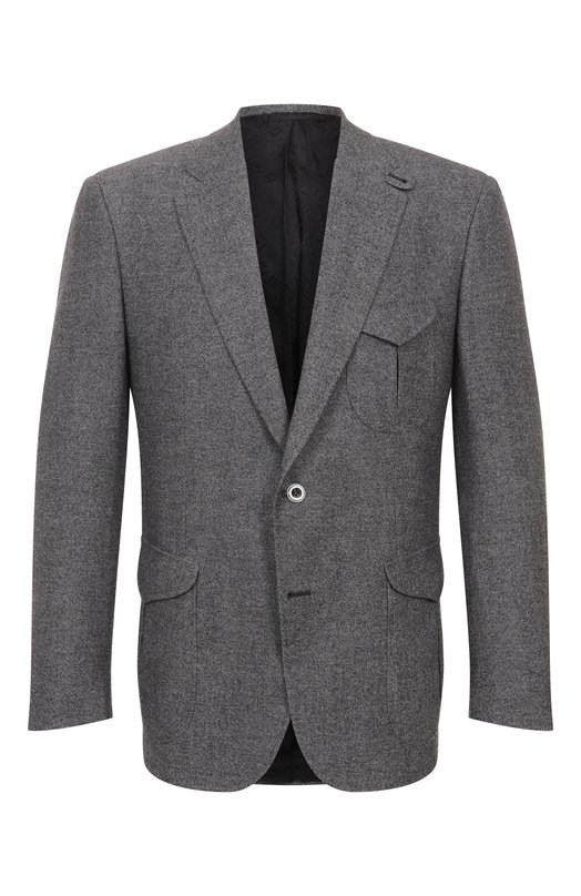 Шерстяной пиджак Stefano Ricci S1RF432SH3/W0002I Серый S1RF432SH3/W0002I