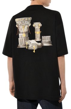 Хлопковая футболка VERSACE, арт. 1010637/1A07701, фото 4