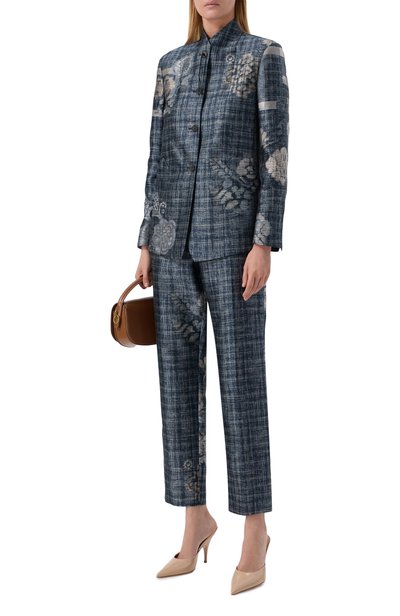 Жакет GIORGIO ARMANI синего цвета по цене 644500 руб., арт. GW003467/TE22828, фото 2 Жакет GIORGIO ARMANI, арт. GW003467/TE22828, фото 2