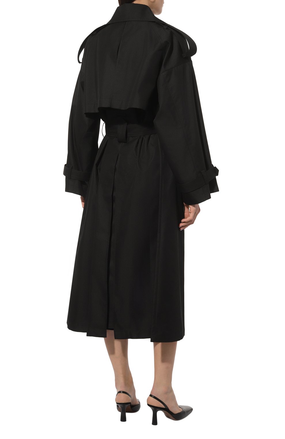 Тренч LESYANEBO черного цвета по цене 68000 руб., арт. ICONIC/H-465/LT, фото 4 Тренч LESYANEBO, арт. ICONIC/H-465/LT, фото 4