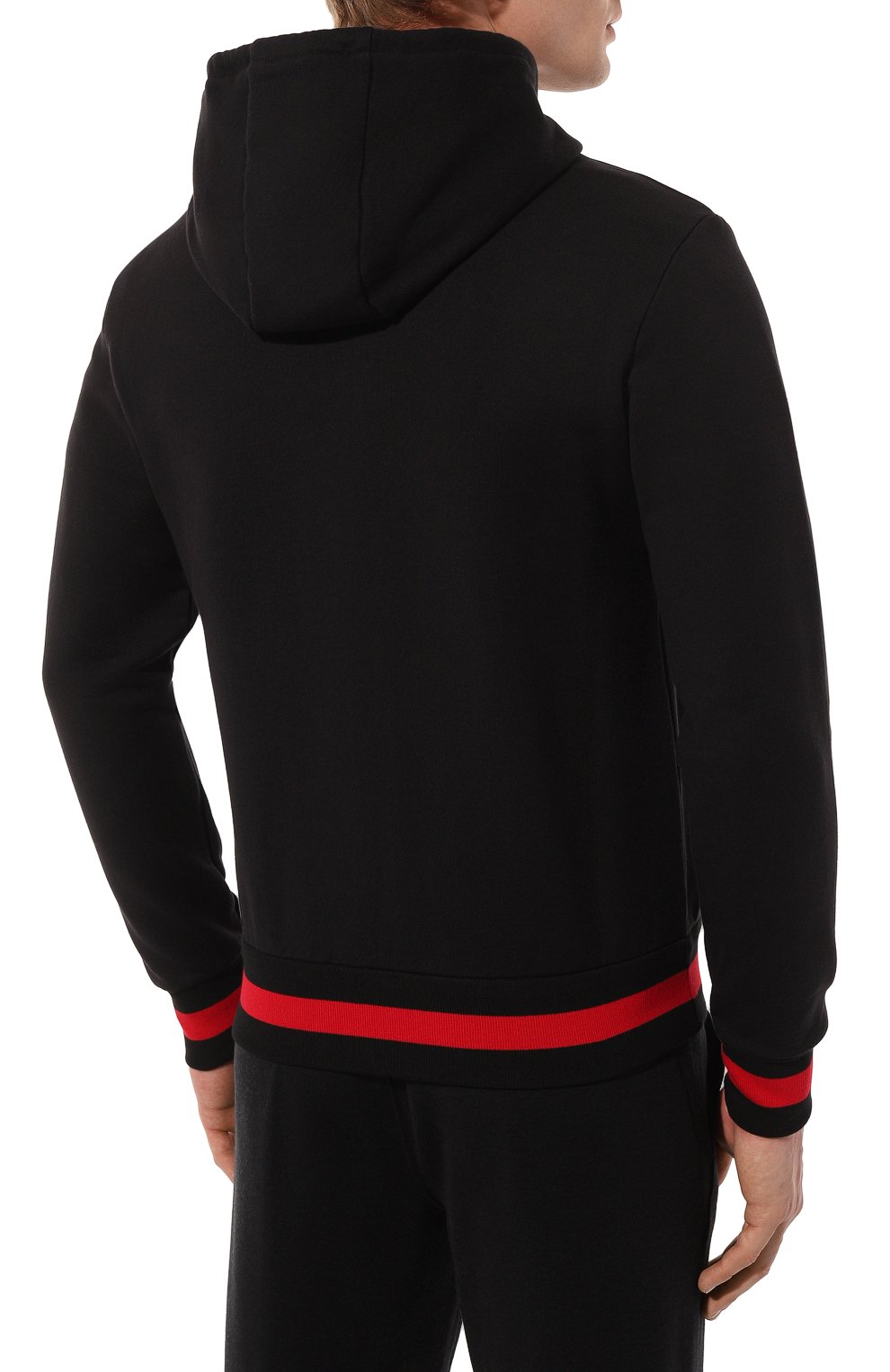 Хлопковая толстовка KITON черного цвета по цене 99500 руб., арт. UMKZ010, фото 4 Хлопковая толстовка KITON, арт. UMKZ010, фото 4