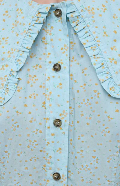 Хлопковая блузка GANNI, арт. F5911, фото 5