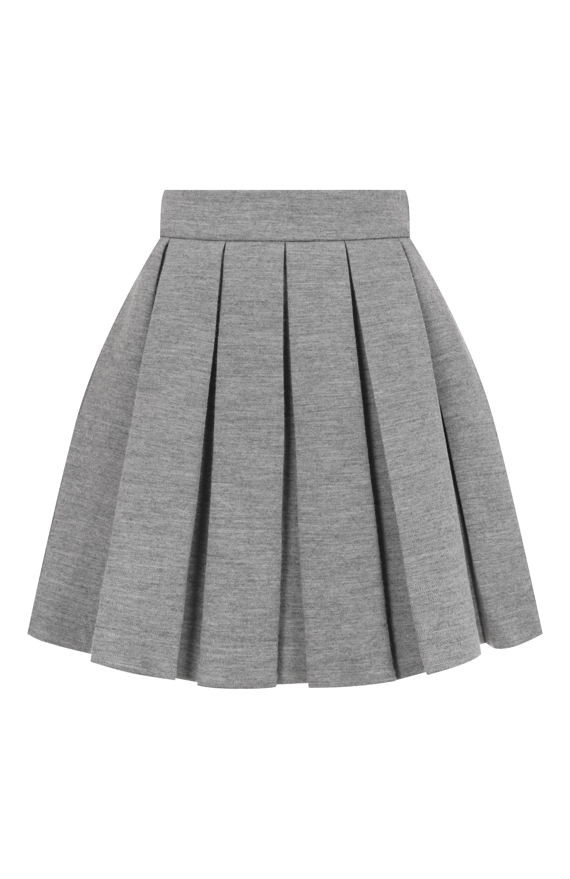 Юбка из шерсти и хлопка BALMAIN, арт. FF0LBB09/JL17, фото 1