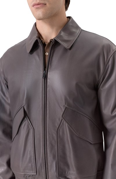 Кожаный бомбер MVST, арт. 54205/48-56, фото 5