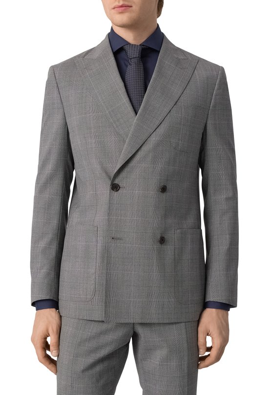 Шерстяной костюм Corneliani 25X009-2517201_SET Серый  25X009-2517201_SET Фото 3