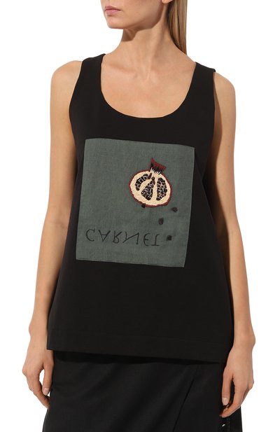 Майка MIDGARD PARIS черного цвета по цене 37500 руб., арт. V1-T601-BK, фото 3 Майка MIDGARD PARIS, арт. V1-T601-BK, фото 3