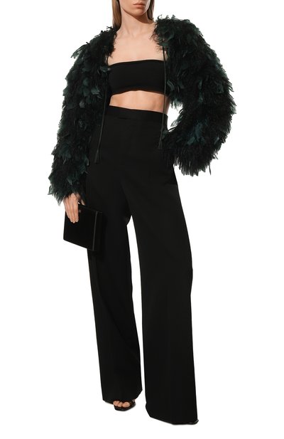 Меховая накидка с отделкой перьями RALPH LAUREN, арт. 940/IQC66/RQC66, фото 2