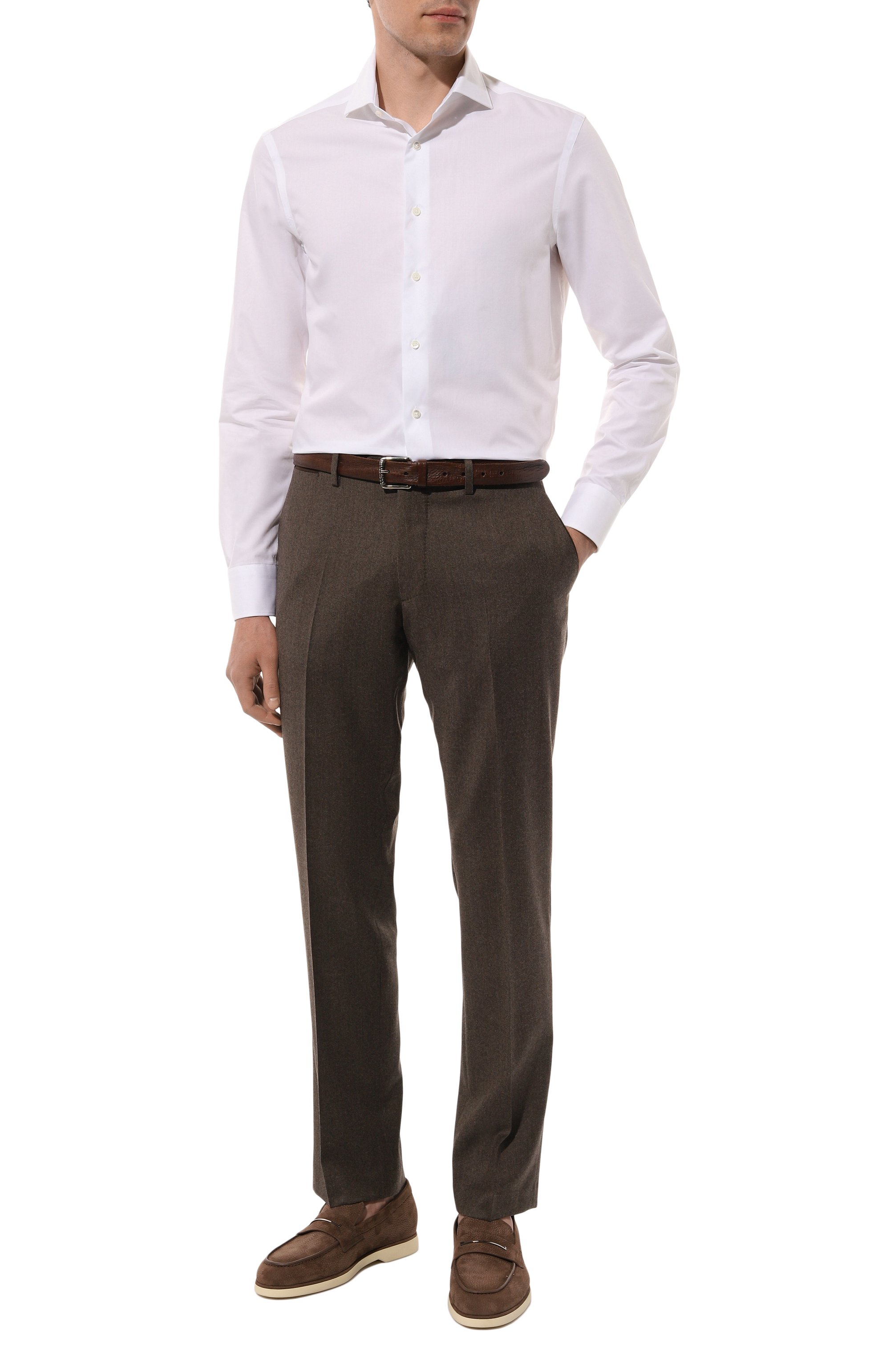 Замшевые лоферы laser z ZILLI коричневого цвета по цене 134000 руб., арт. H0147AM1071VZTP03, фото 2 Замшевые лоферы laser z ZILLI, арт. H0147AM1071VZTP03, фото 2