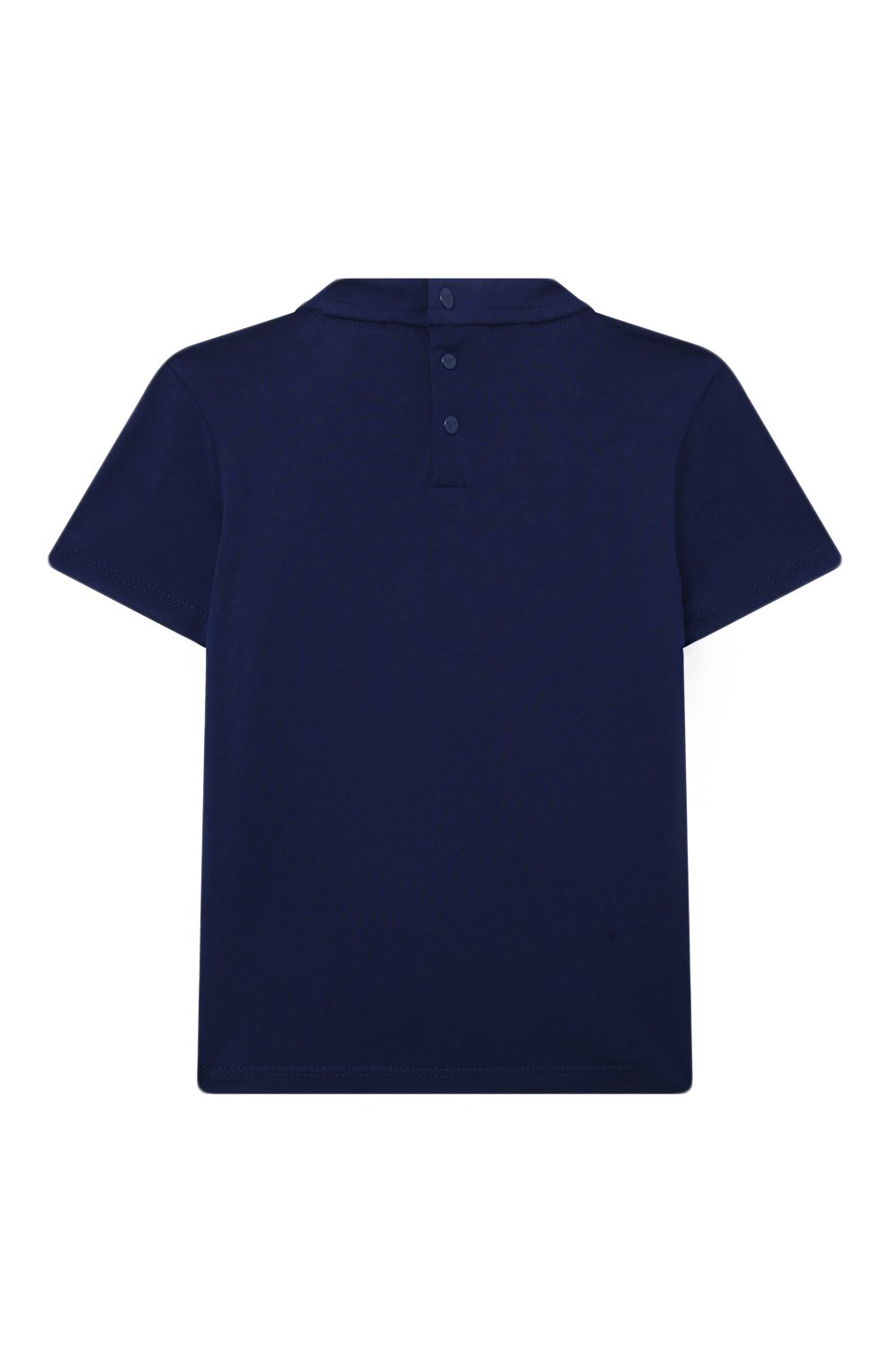 Хлопковая футболка EMPORIO ARMANI синего цвета по цене 6600 руб., арт. 8NHTN5/1JPZZ, фото 2 Хлопковая футболка EMPORIO ARMANI, арт. 8NHTN5/1JPZZ, фото 2