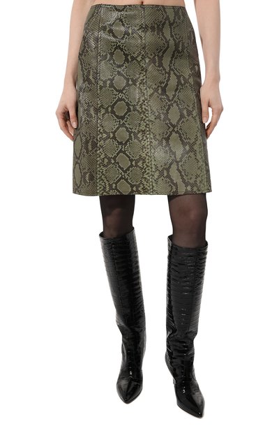 Кожаная юбка GUCCI, арт. 381331 XW480, фото 3