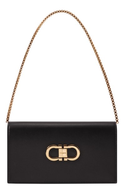 Женская сумка double gancini FERRAGAMO, арт. 218357/771676