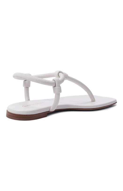 Кожаные сандалии Juno Gianvito Rossi G32395.05CU0.NAPBIAN Белый  G32395.05CU0.NAPBIAN Фото 5