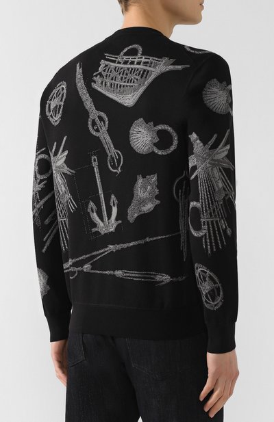 Свитшот из смеси хлопка и шелка ZEGNA, арт. CSF91/110, фото 4