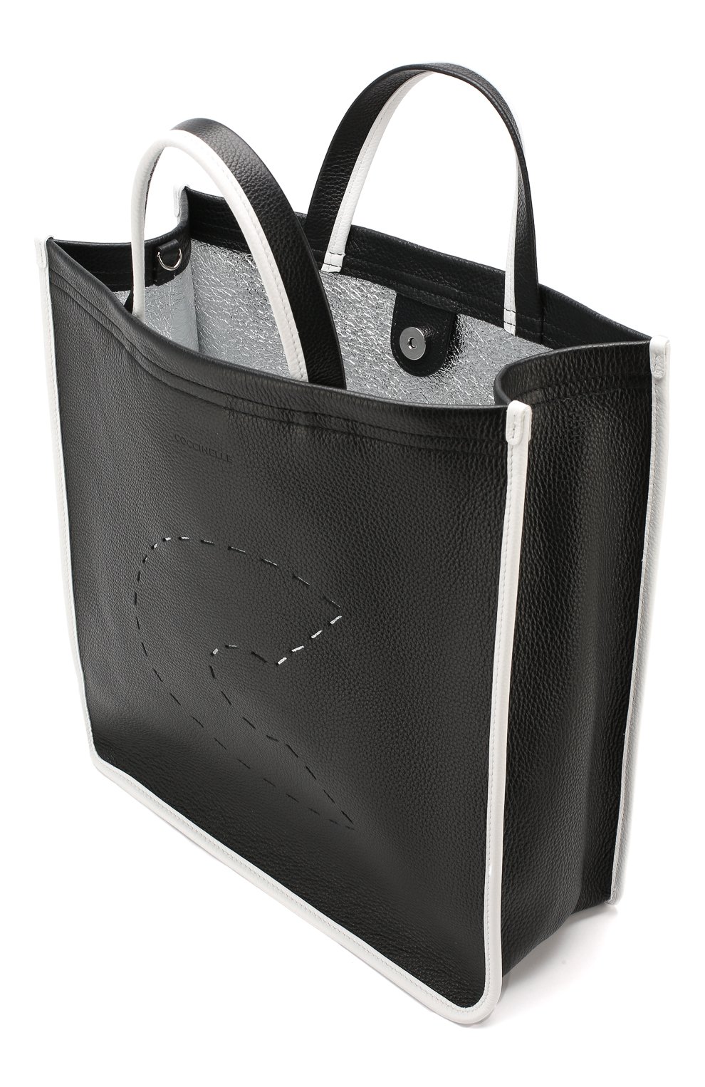 Сумка c bag COCCINELLE черно-белого цвета по цене 36700 руб., арт. E1 DJ0 18 01 01, фото 4 Сумка c bag COCCINELLE, арт. E1 DJ0 18 01 01, фото 4