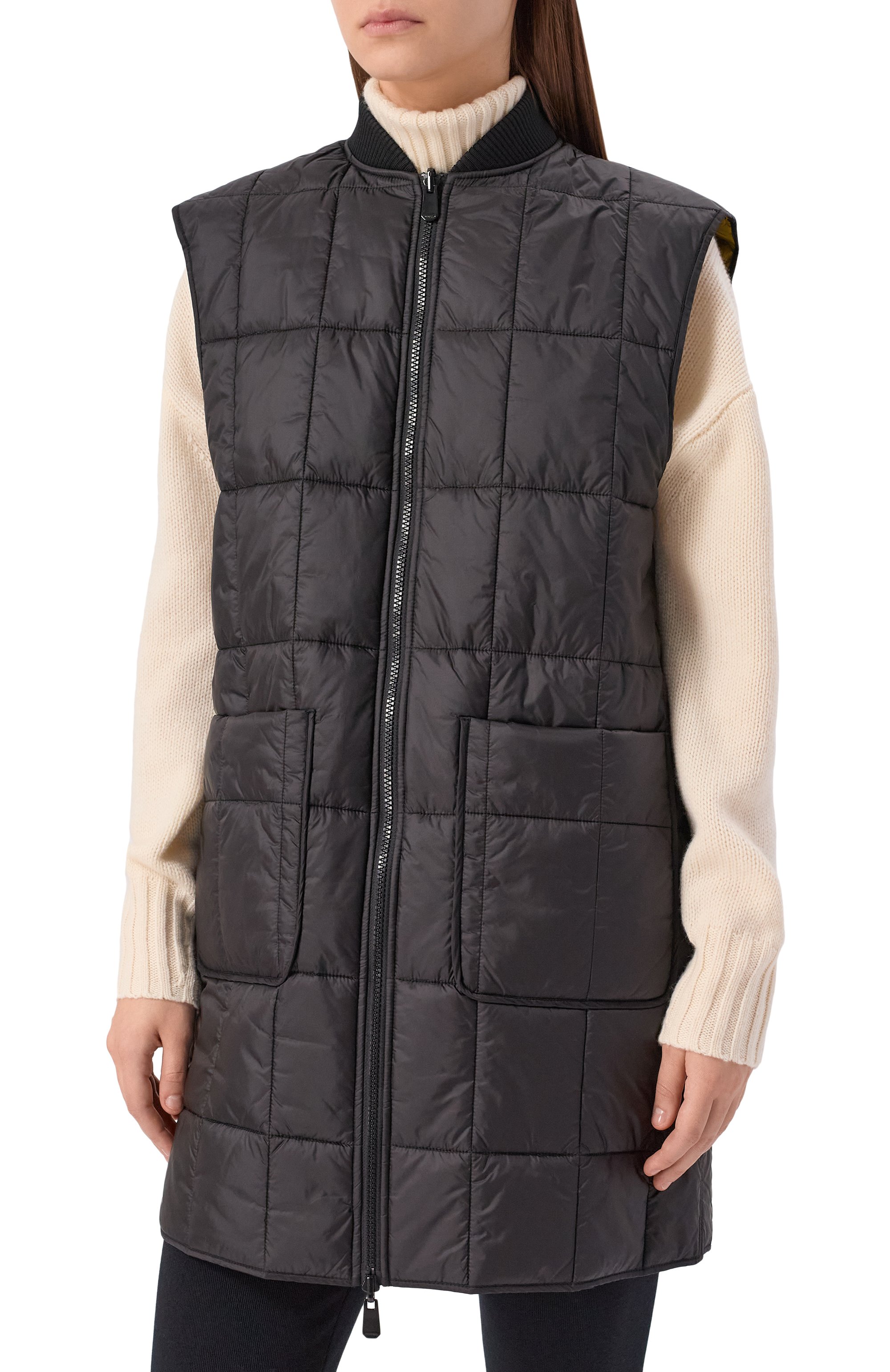 Комплект из парки и жилета PINKO черного цвета по цене 63950 руб., арт. 106015/A2ZA, фото 6 Комплект из парки и жилета PINKO, арт. 106015/A2ZA, фото 6