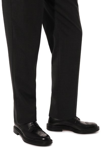 Кожаные дерби GUCCI черного цвета по цене 128160 руб., арт. 669830 0GQ00, фото 3 Кожаные дерби GUCCI, арт. 669830 0GQ00, фото 3