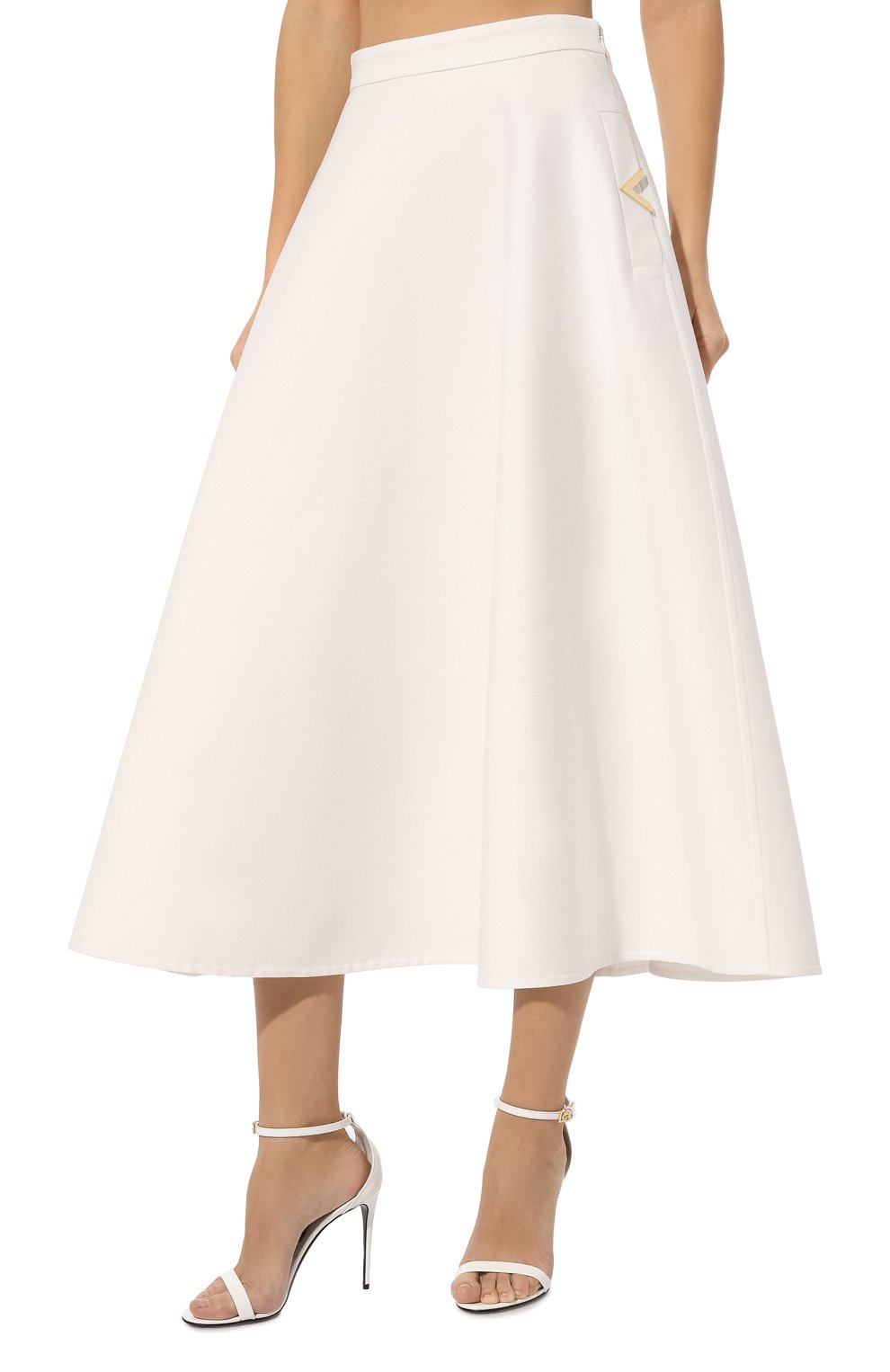 Хлопковая юбка VALENTINO, арт. 5B3RABP175Y, фото 3