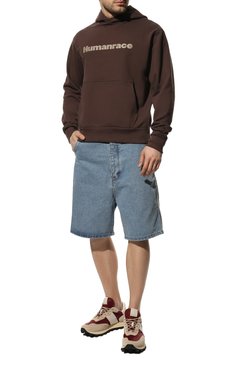 Мужской хлопковое худи adidas originals x pharrell williams ADIDAS ORIGINALS коричневого цвета, арт. HI2958 | Фото 2 (Рукава: Длинные; Длина (для топов): Стандартные; Материал внешний: Хлопок; Мужское Кросс-КТ: Худи-одежда; Стили: Спорт-шик; Принт: С принтом)