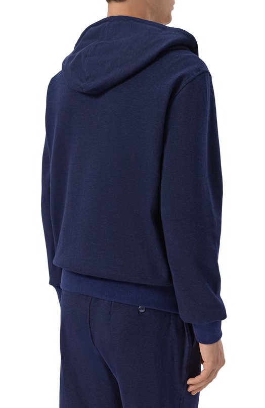 Хлопковая толстовка Capobianco 20M406.MG00. Синий  20M406.MG00. Фото 4